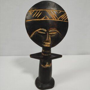 Hand Carved Akuraba by the Ashanti People, Africa